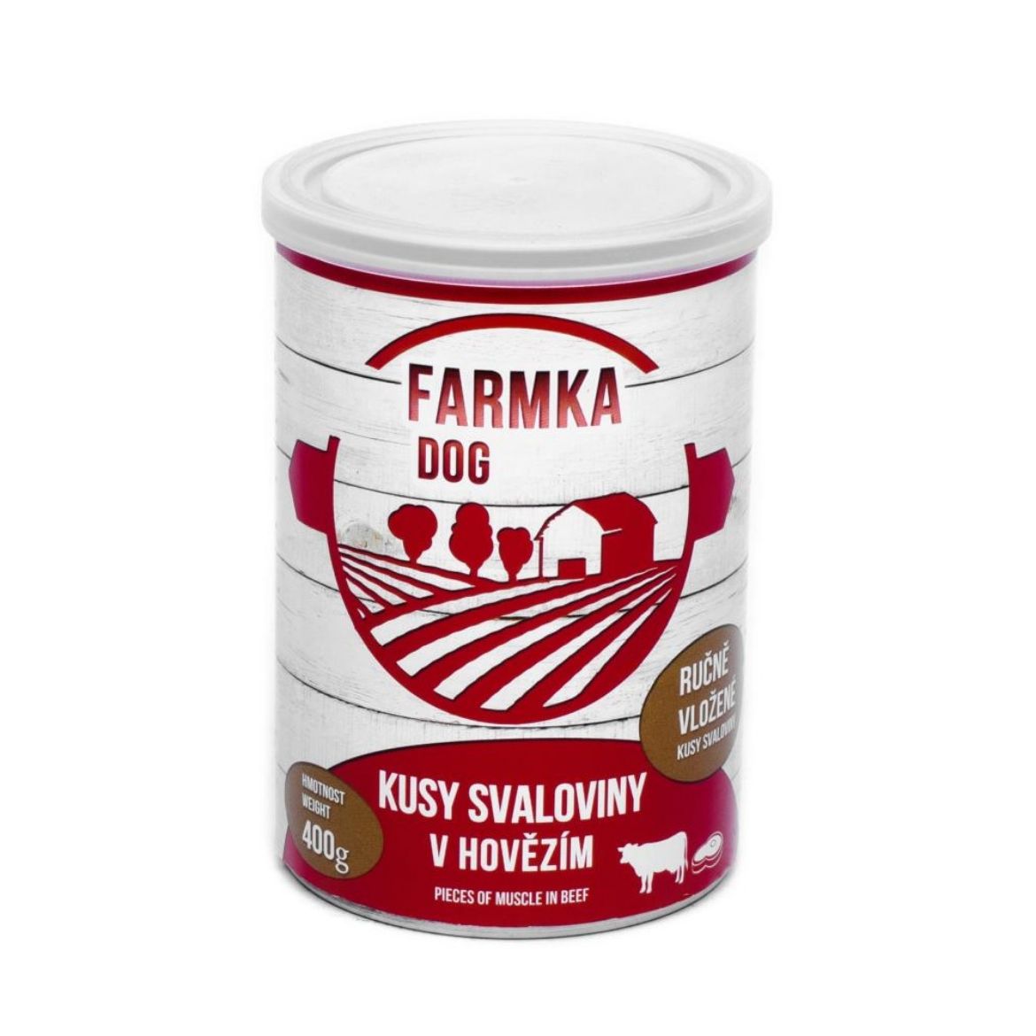 Obrázek z FARMKA Dog se svalovinou, konzerva 400 g 