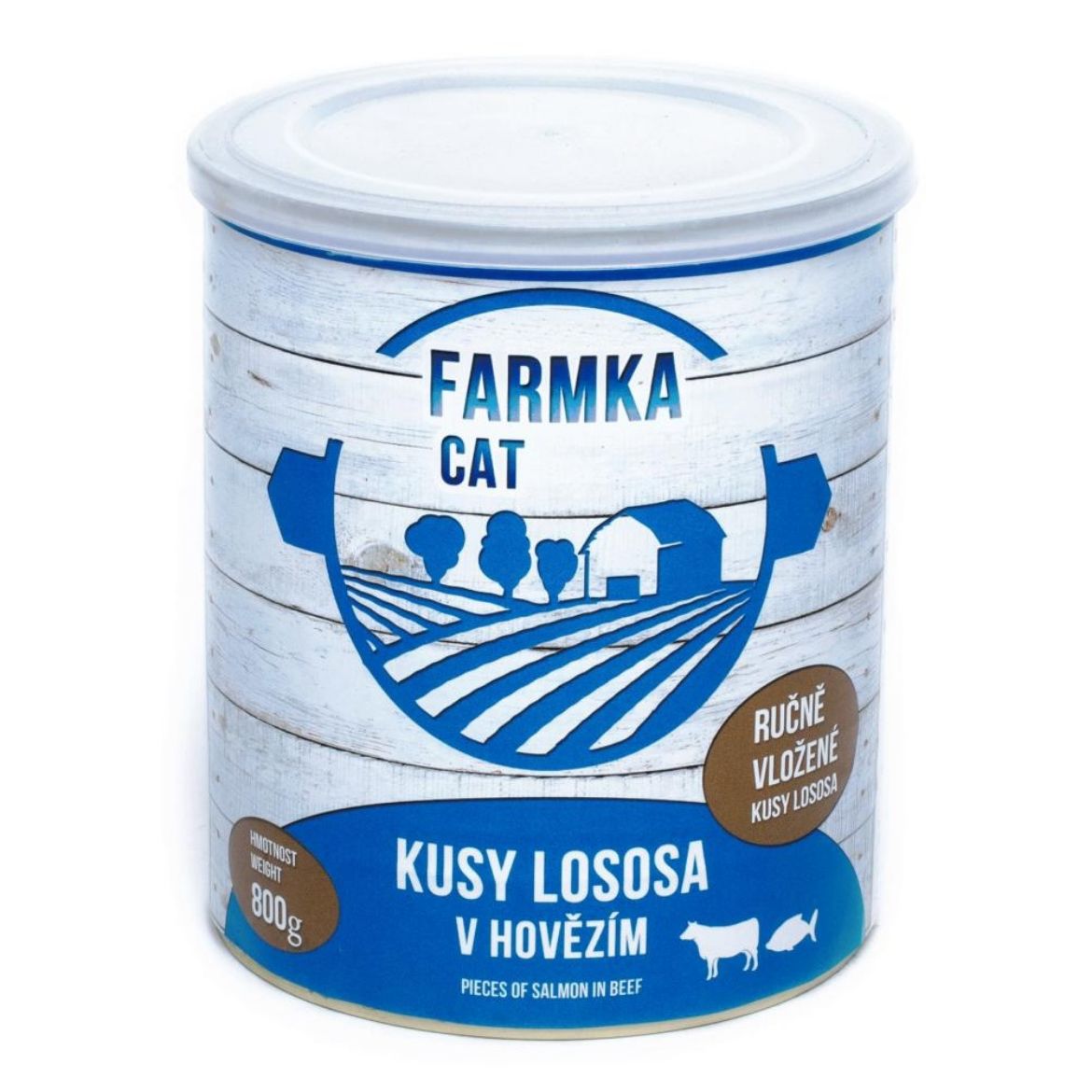 Obrázek z FARMKA Cat s lososem, konzerva 800 g 