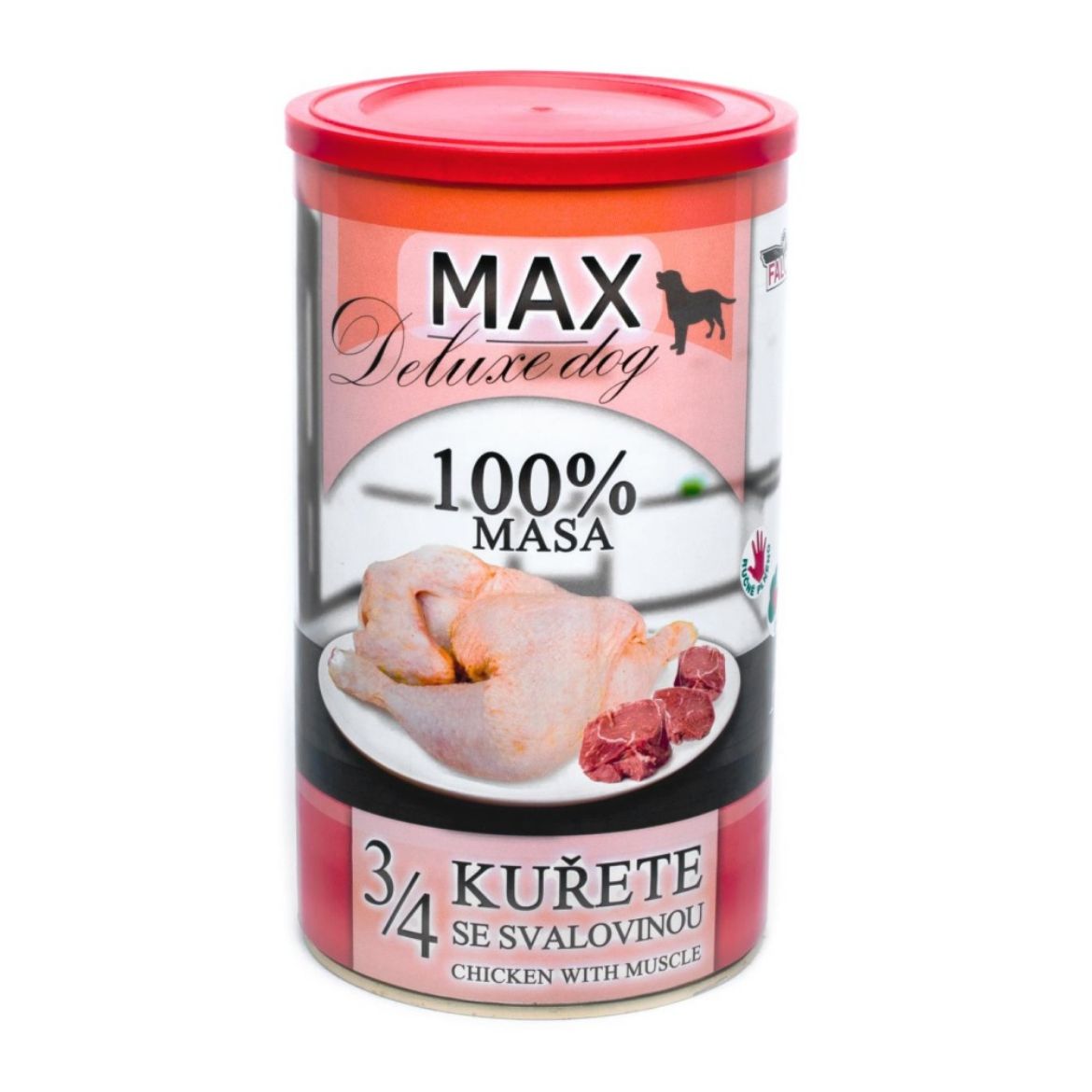 Obrázek z MAX Deluxe 3/4 kuřete se svalovinou 1200 g 