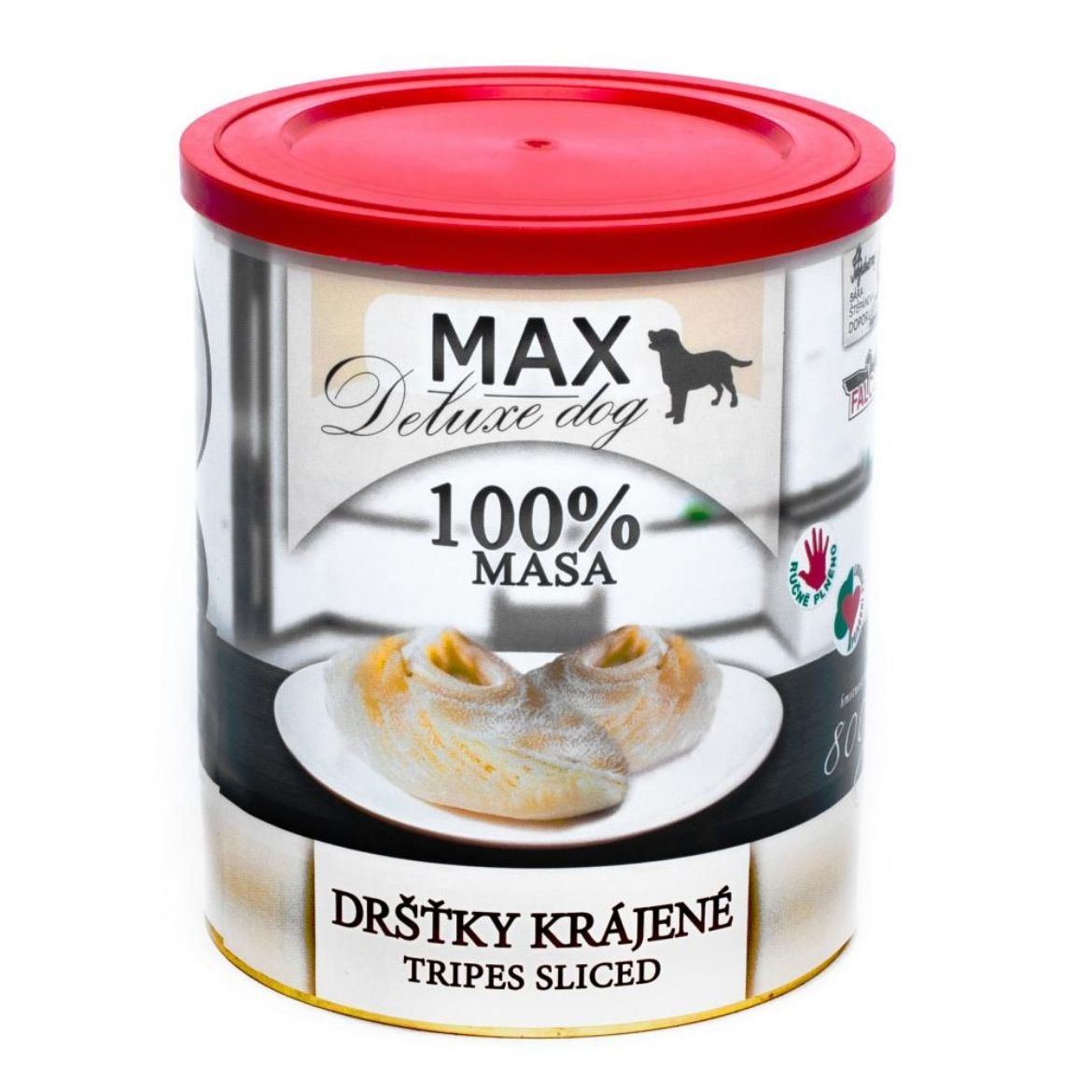 Obrázek z MAX Deluxe Dog krájené dršťky, konzerva 800 g 