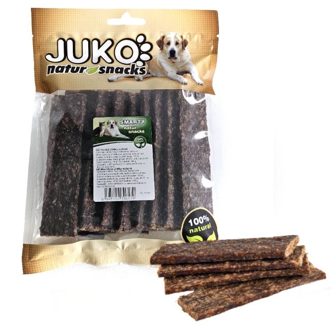 Hovězí maso plátky sušené JUKO Snacks, 100 % přírodní sušený pamlsek 