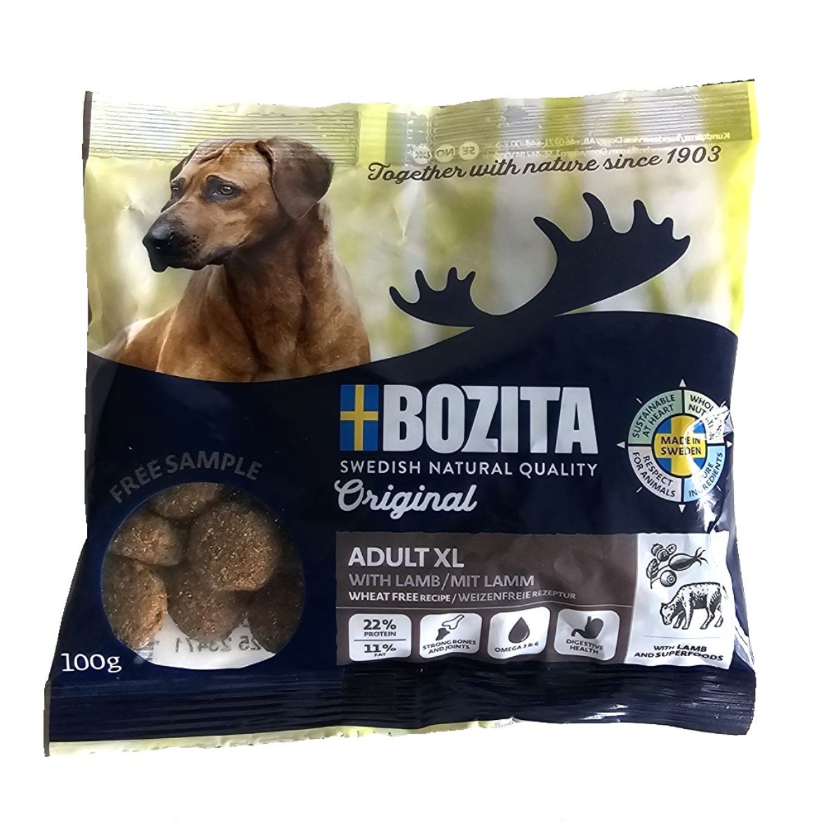 Obrázek z Vzorek Bozita Dog Adult XL 100 g 