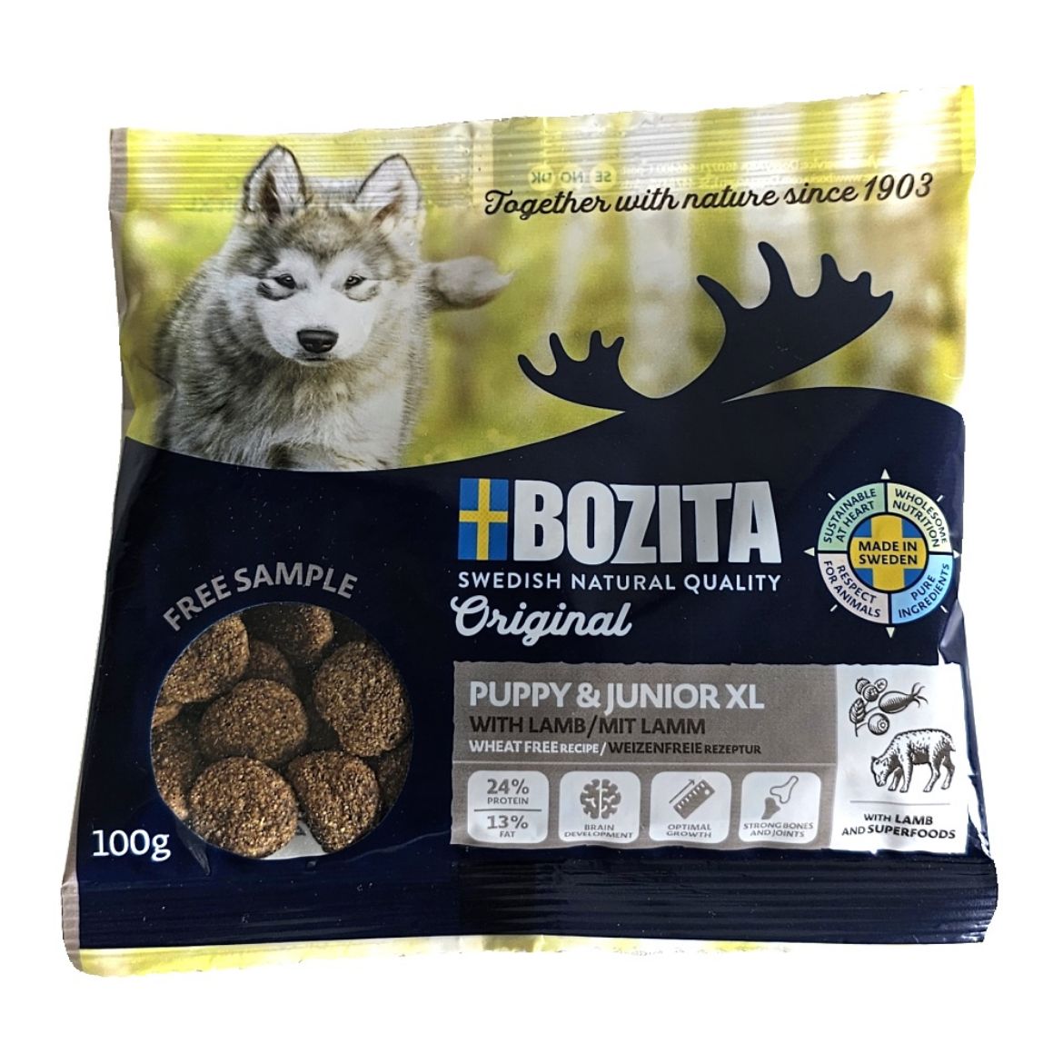 Obrázek z Vzorek Bozita Dog Puppy & Junior XL 100 g 