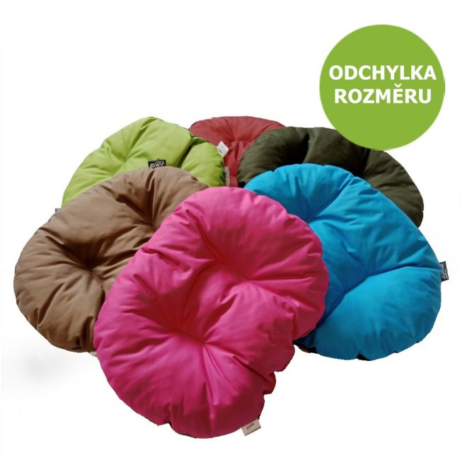 Pohodlný, prošívaný polštář s bavlněným potahem. Oválný tvar s bohatou výplní pro pohodlné lenošení a spánek. Různé barvy, 70 x 50 x 8 cm