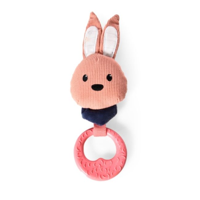 písakcí hračka pro psy ve tvaru králíka s kroužkem z TPR gumy