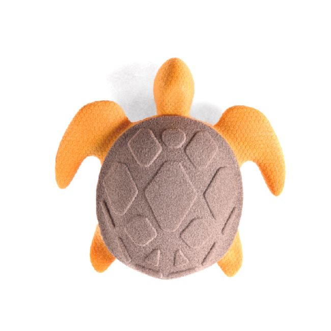 plovací hračka pro psy ve tvaru želvy s pískátkem z TPR gumy