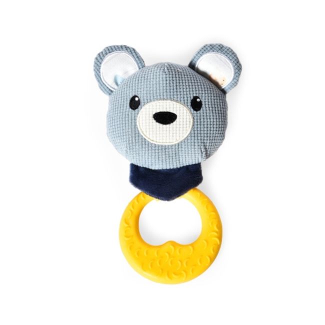 písakcí hračka pro psy ve tvaru medvěda s kroužkem z TPR gumy