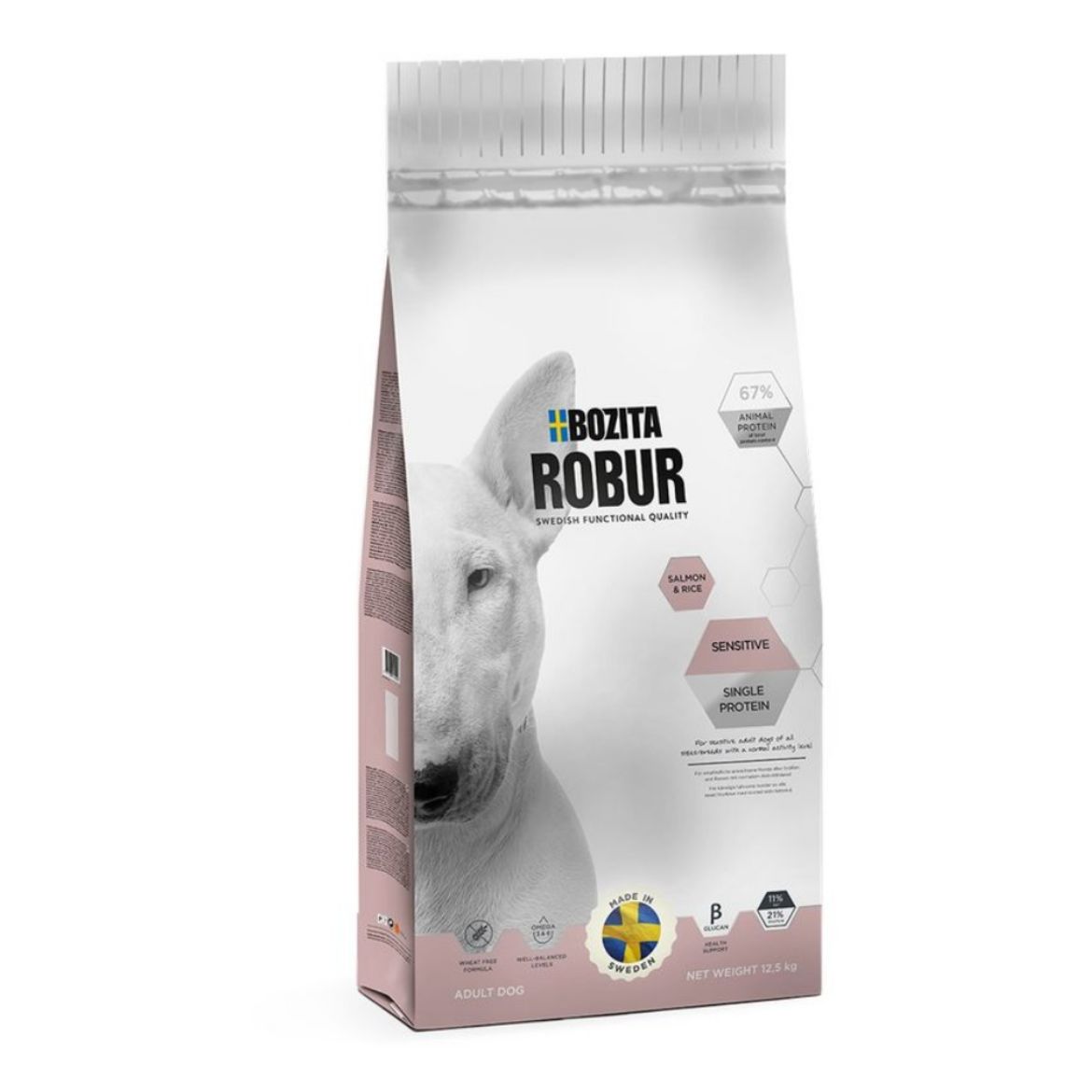 Obrázek z Bozita Robur Dog Sensitive Single Protein Salmon 12,5 kg 