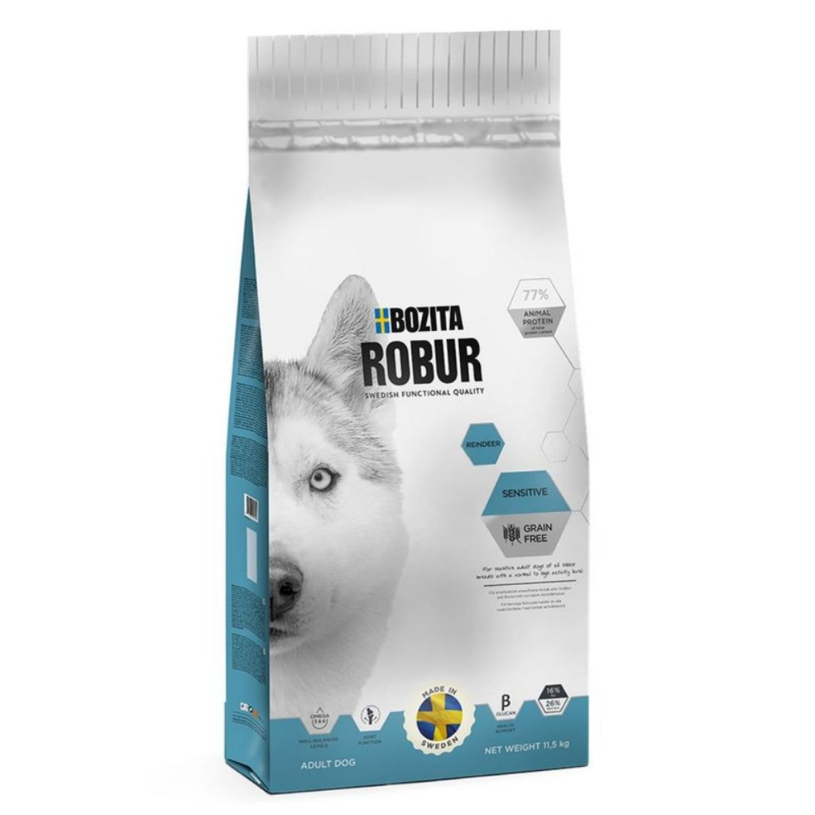 Obrázek z Bozita Robur Dog Sensitive Reindeer GF 11,5 kg 
