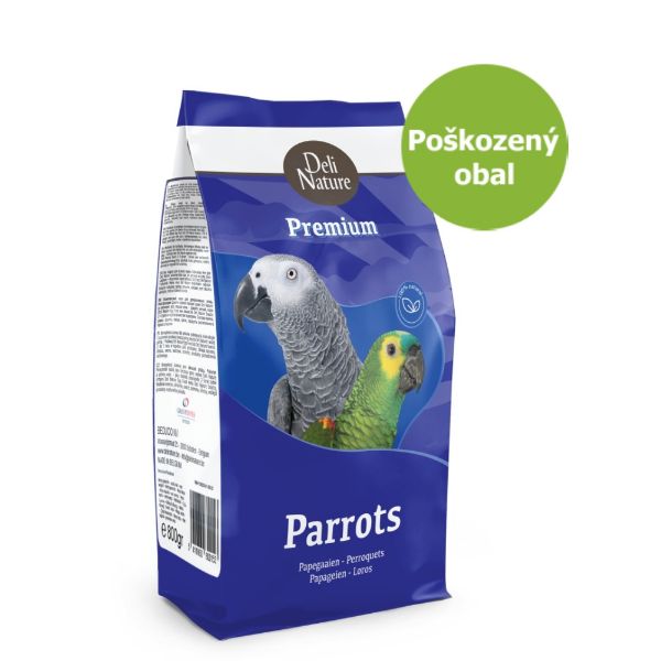 Deli Nature parrots with fruits, kompletní krmivo pro velké papoušky, obohacené ovocem