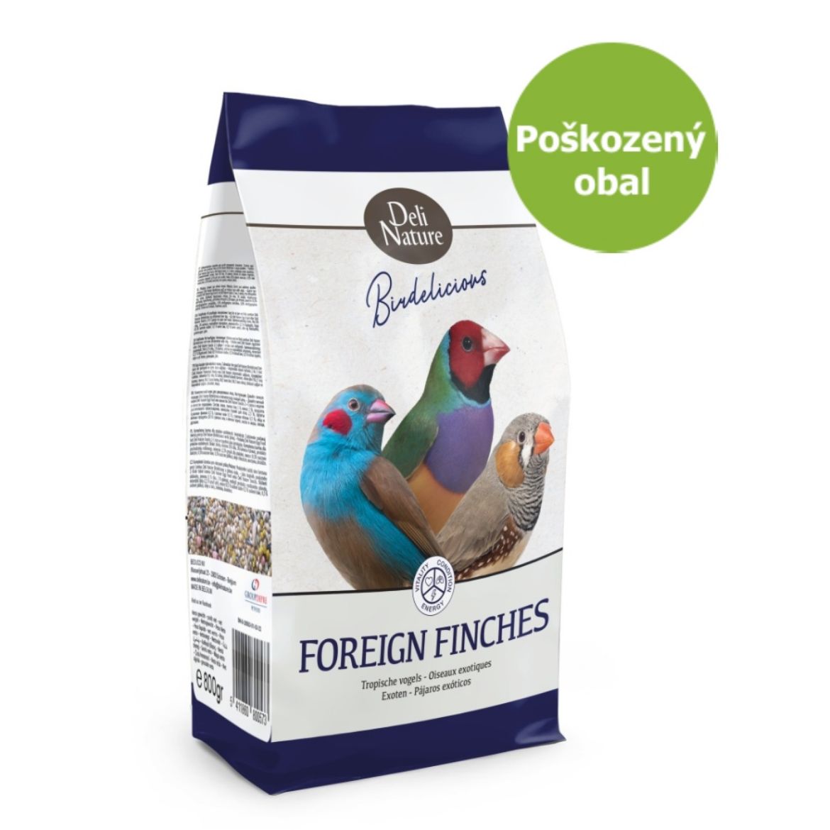 Deli Nature Birdelicious Drobní exoti 710 g - Poškozený obal - SLEVA 40 %