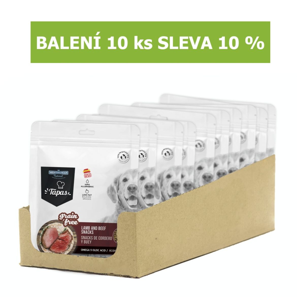 Obrázek z Tapas Snack Dog Lamb with Beef GF 150 g (10 ks) SLEVA 10 % 