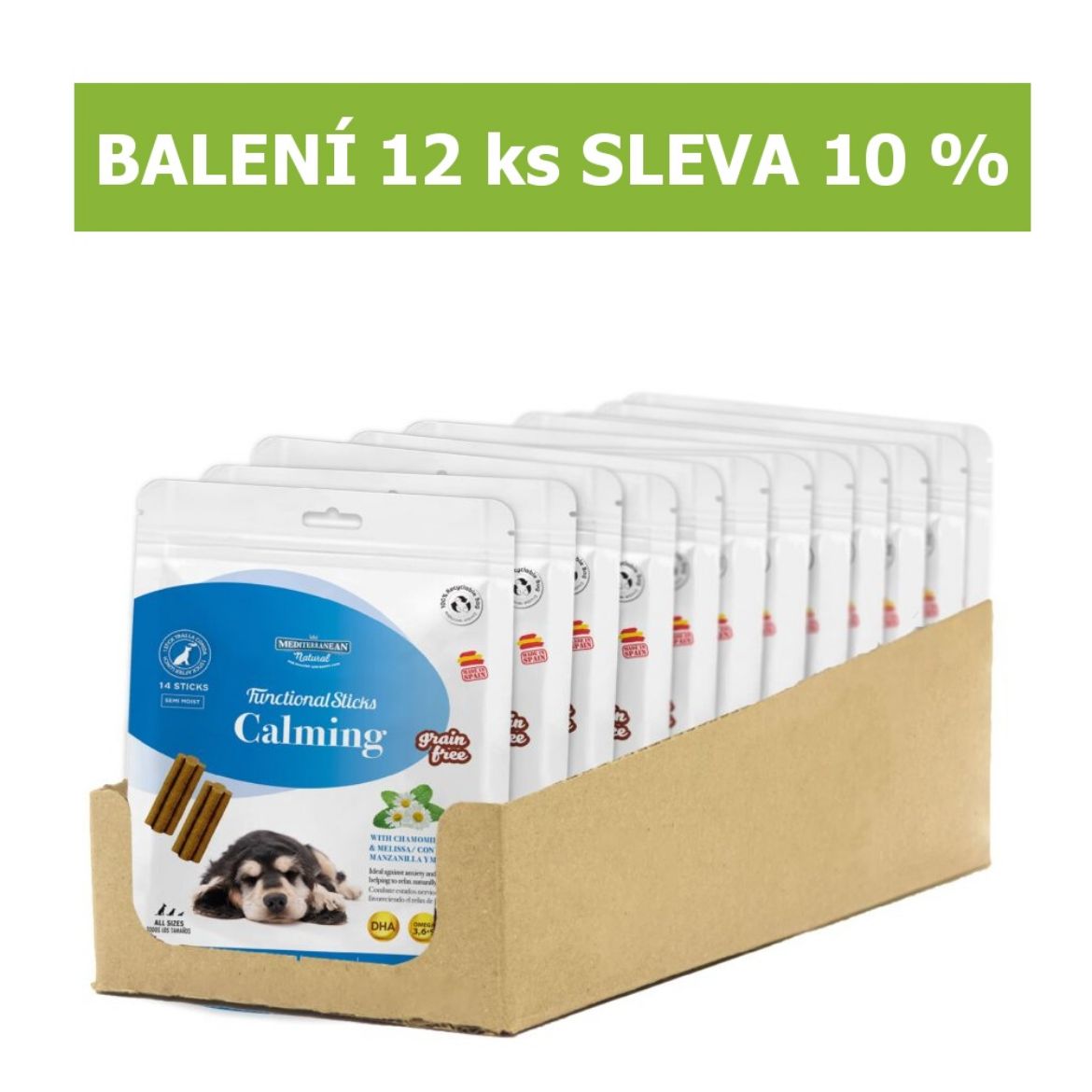 Obrázek z Funkční tyčinky uklidňující Calming 110 g (12 ks) SLEVA 10 % 