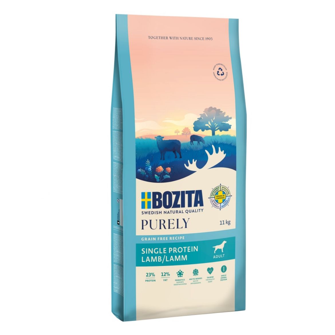 Obrázek z Bozita Purely Dog Adult Lamb GF 11 kg 