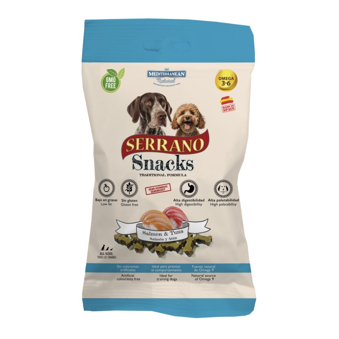 Obrázek z Serrano Snack Dog Salmon & Tuna 100 g 