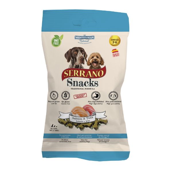 Obrázek Serrano Snack Dog Salmon & Tuna 100 g