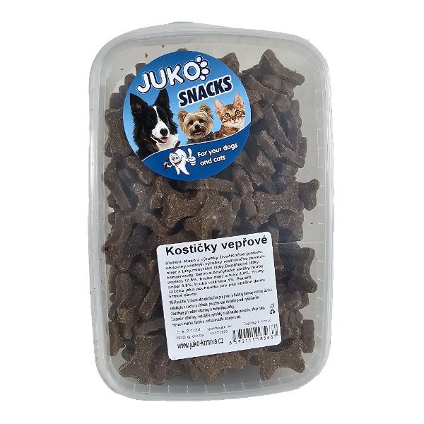Obrázek Kostičky vepřové JUKO Snacks, dóza 600 g