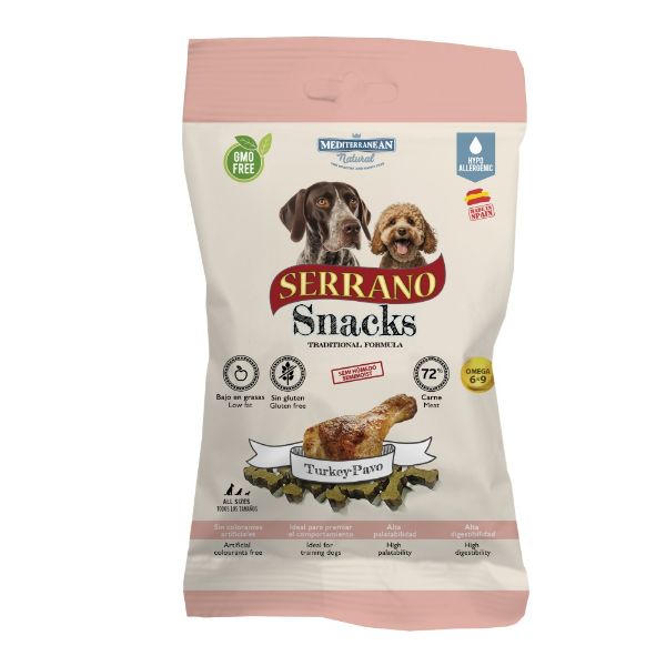 Obrázek Serrano Snack Dog Turkey 100 g