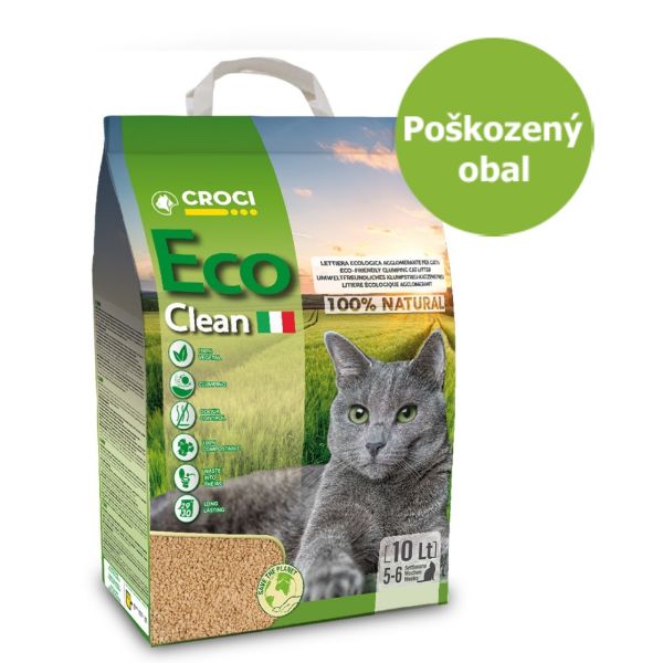 Obrázek Rostlinné stelivo ECO clean 8 kg - Poškozený obal - SLEVA 15 %