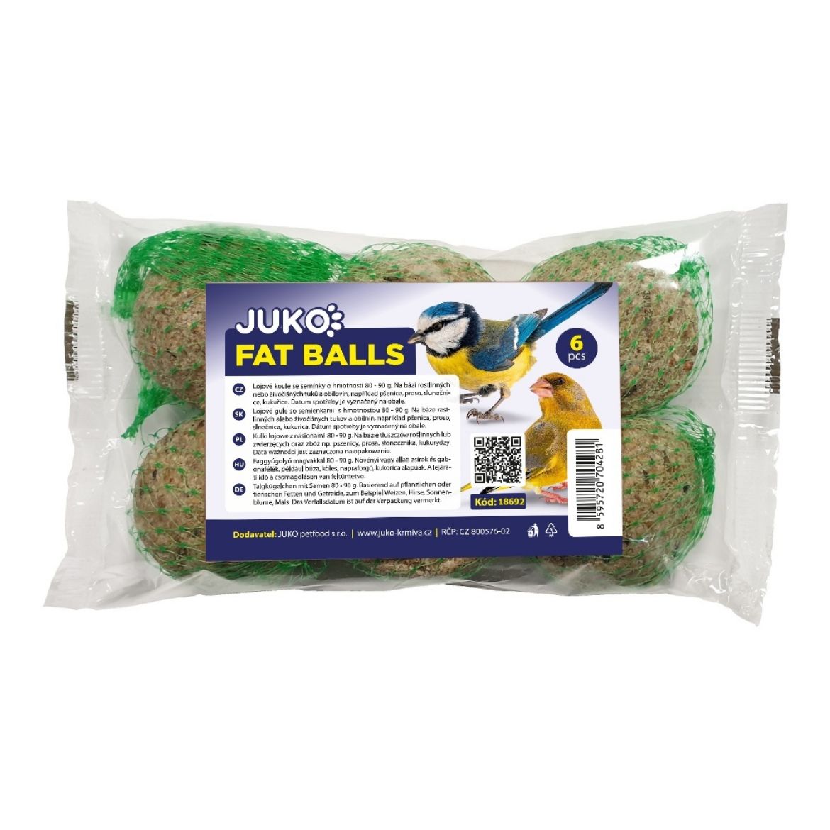 Lojová koule se semínky síťka 90 g (6 ks)