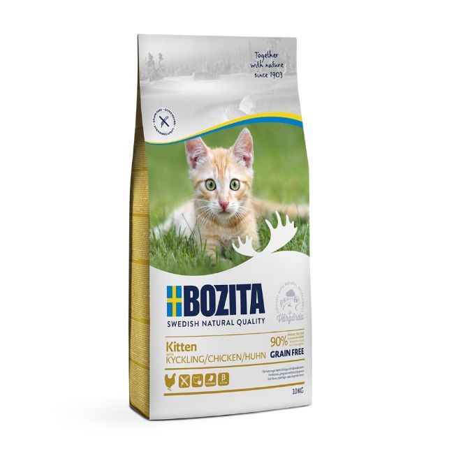 Bozita cat kitten, pro koťata, grain free, bez obilovin, s kuřecím masem, prémiové krmivo