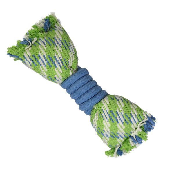 Obrázek Lanový polštář mašle XXL pískající zeleno-modrý 48 cm