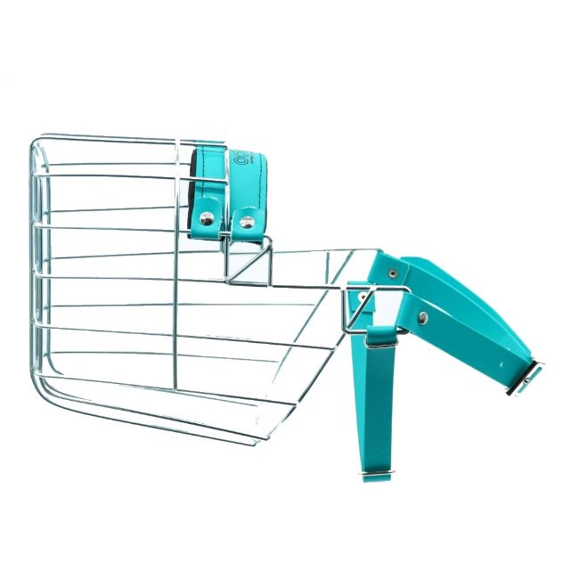 Náhubek zinek/Biothane dobrman, beuceron pes s páskem pod krkem proti sundání náhubku z hlavy