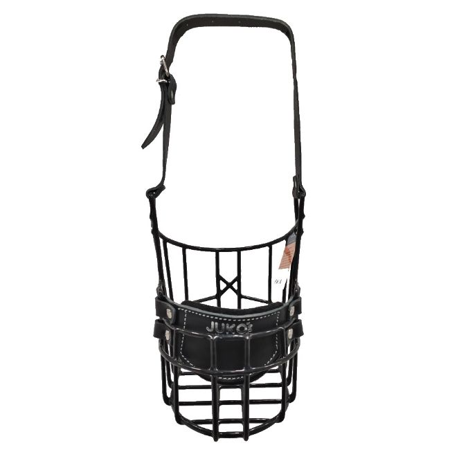 Náhubek černý/kov bernardýn, novofundlandský - pes