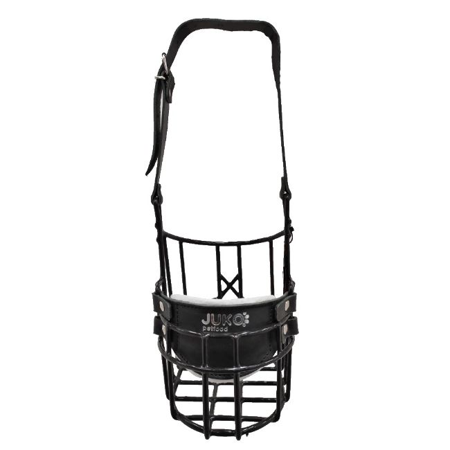 Náhubek černý/kov bernardýn, novofundlandský - fena