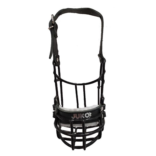 Náhubek černý/kov knírač malý - pes