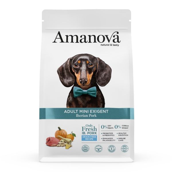 Obrázek Amanova Dog Adult Mini Exigent Iberian Pork & Pumpkin GF 7 kg