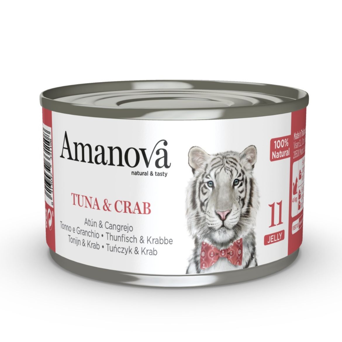 Obrázek z Amanova Cat Tuna & Crab v želé (11), konzerva 70 g 