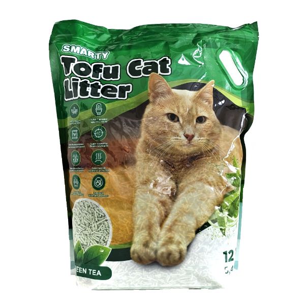 Obrázek Smarty Tofu Cat Litter Green Tea podestýlka 12 l