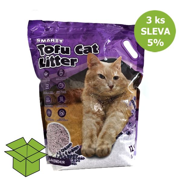 Obrázek Smarty Tofu Cat Litter Lavender podestýlka 12 l (3 ks) SLEVA 5 %