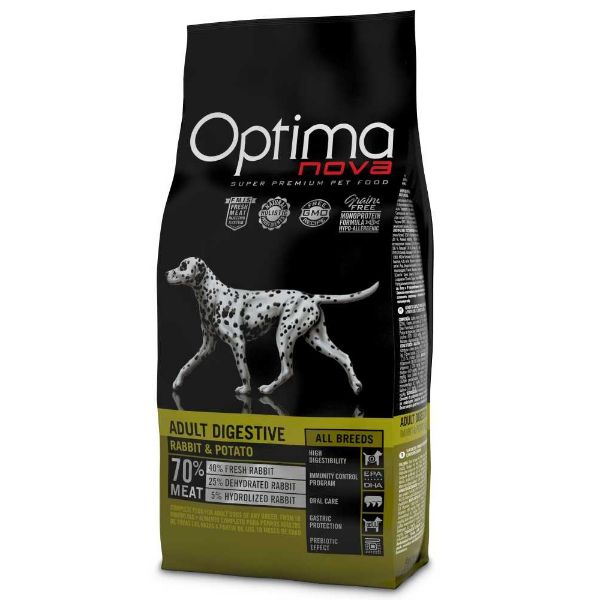 Obrázek OPTIMAnova Dog Adult Digestive Rabbit & Potato GF 12 kg
