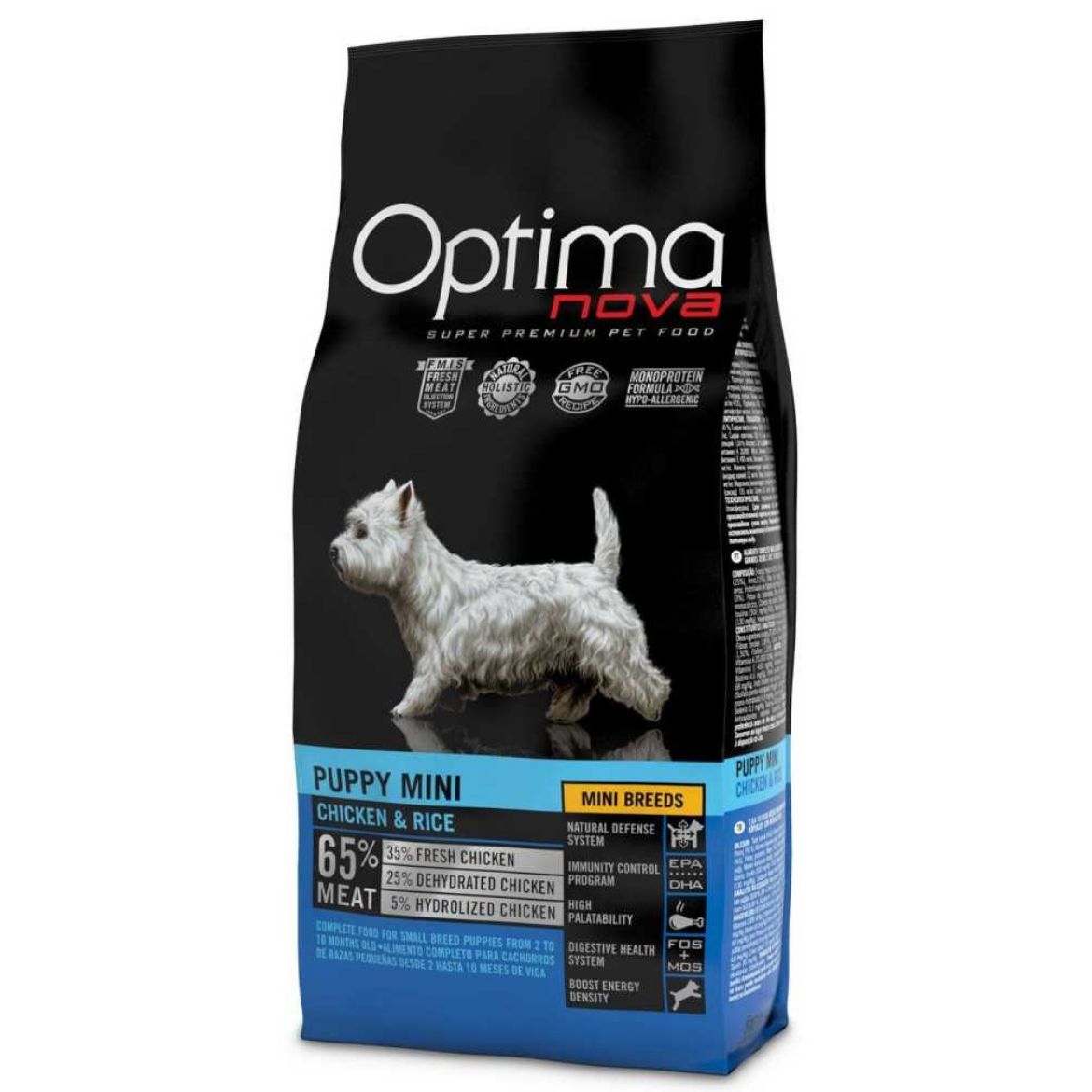 Obrázek z OPTIMAnova Dog Puppy Mini Chicken & Rice 2 kg 