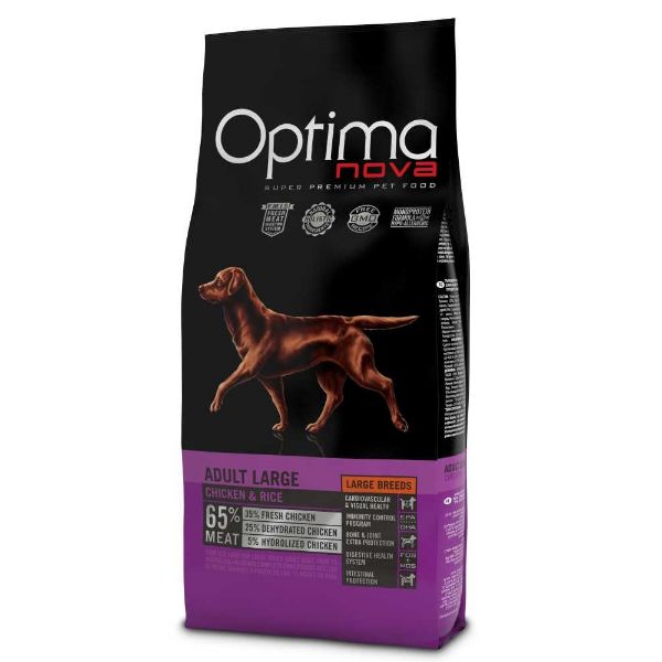 Obrázek OPTIMAnova Dog Adult Large Chicken & Rice 12 kg
