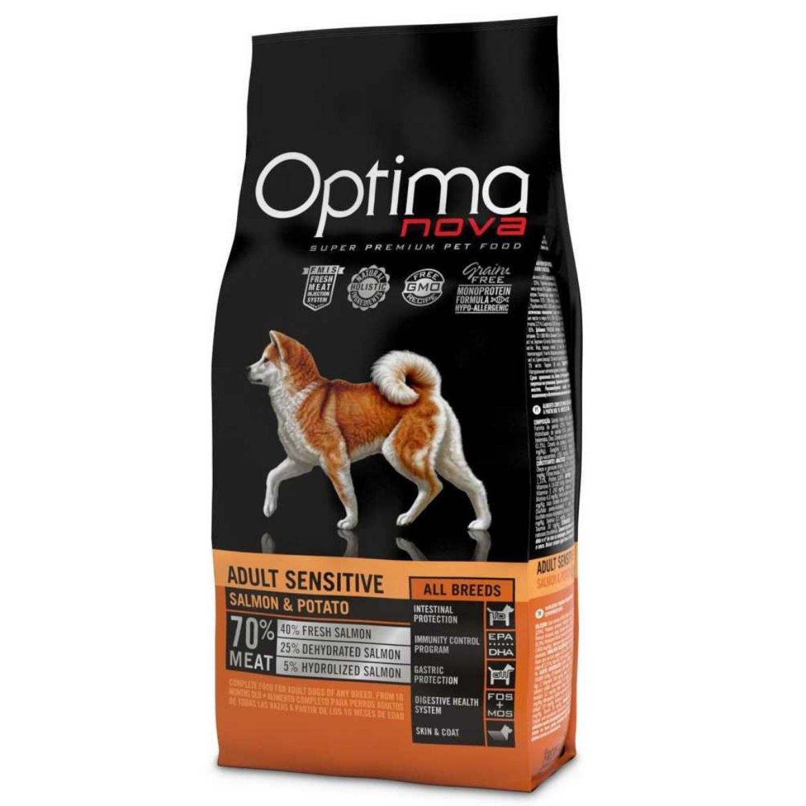 Obrázek z OPTIMAnova Dog Adult Sensitive Salmon & Potato GF 2 kg 