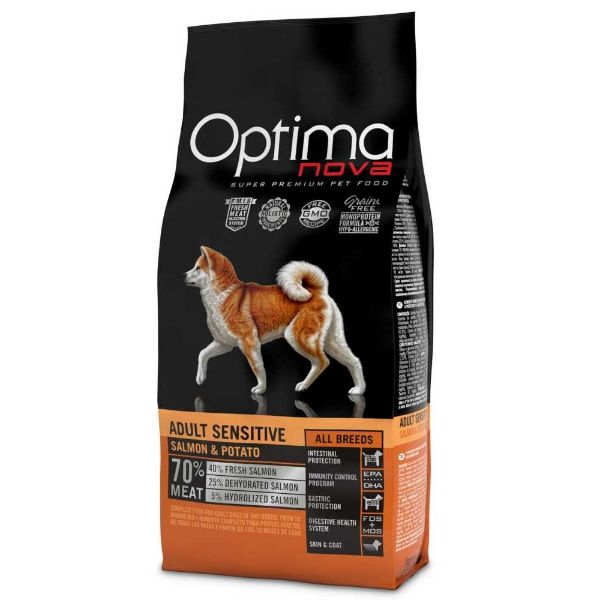 Obrázek OPTIMAnova Dog Adult Sensitive Salmon & Potato GF 2 kg