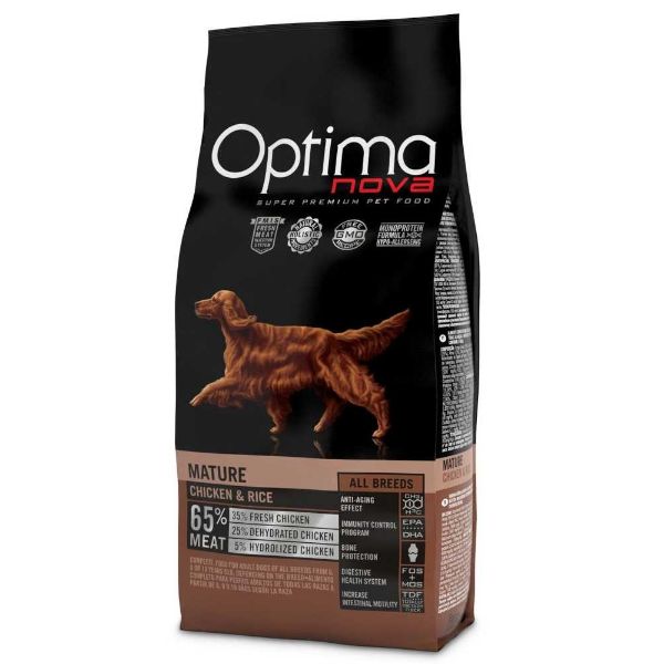 Obrázek OPTIMAnova Dog Mature Chicken & Rice 12 kg