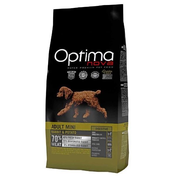 Obrázek OPTIMAnova Dog Adult Mini Digestive Rabbit & Potato GF 2 kg