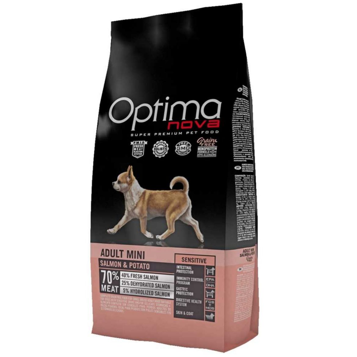 Obrázek z OPTIMAnova Dog Adult Mini Sensitive Salmon & Potato GF 2 kg 