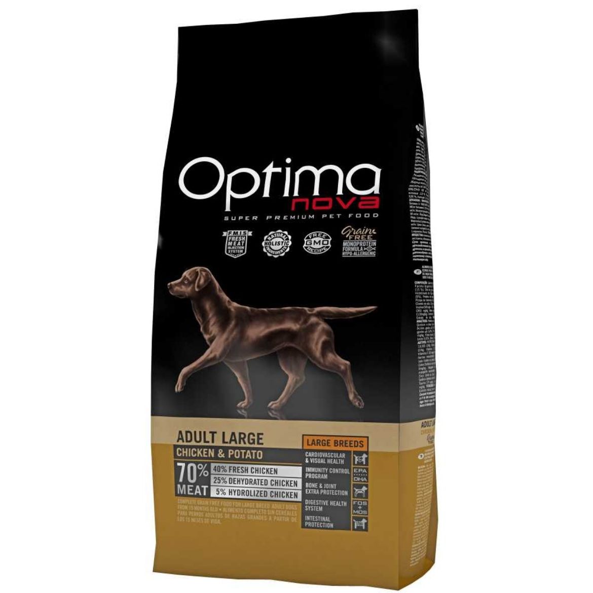 Obrázek z OPTIMAnova Dog Adult Large Chicken & Potato GF 12 kg 