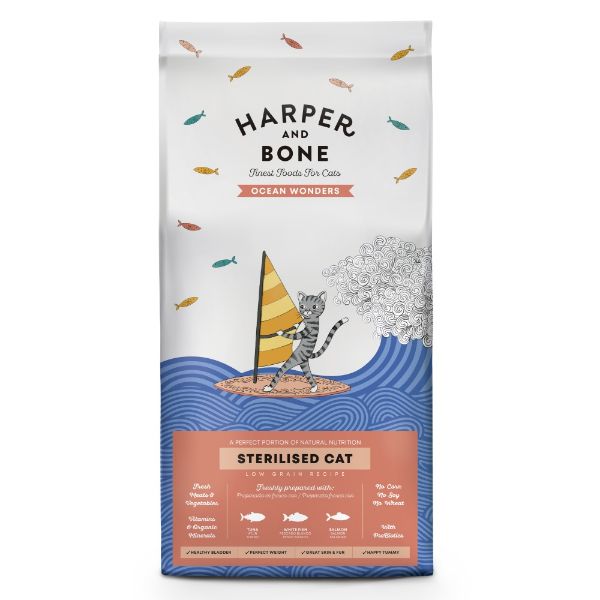 Obrázek Harper and Bone Cat Sterilised divy oceánu 5 kg 