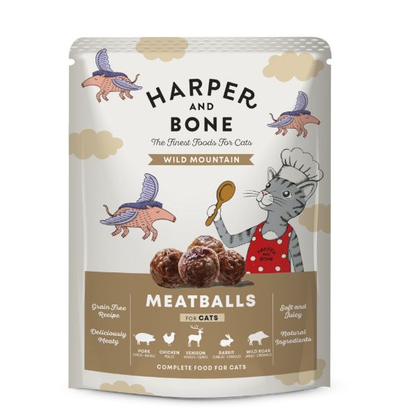 Obrázek Harper and Bone Cat divoké hory, kapsička 85 g