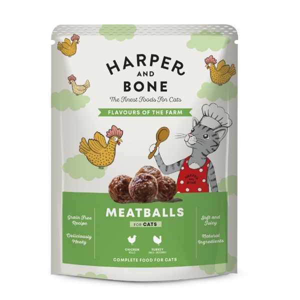 Obrázek Harper and Bone Cat příchutě farmy, kapsička 85 g