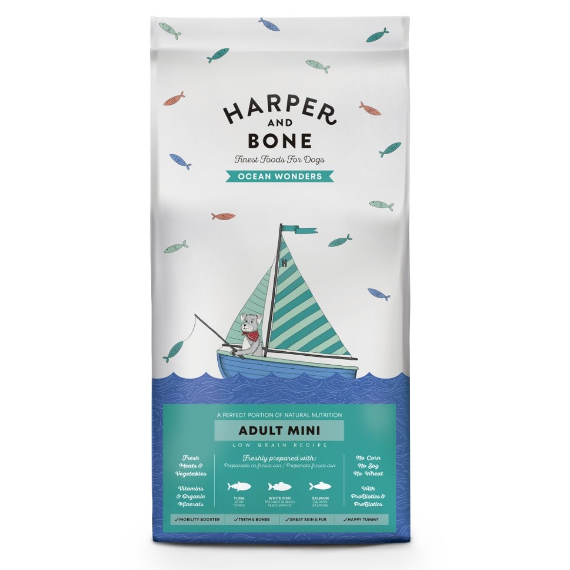 Obrázek z Harper and Bone Dog Adult Mini divy oceánu 10 kg 