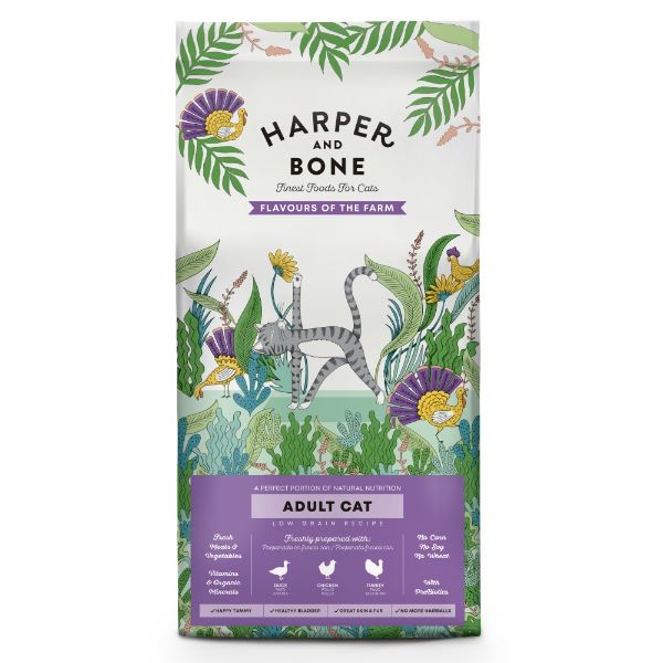 Obrázek Harper and Bone Cat Adult příchutě farmy 2 kg