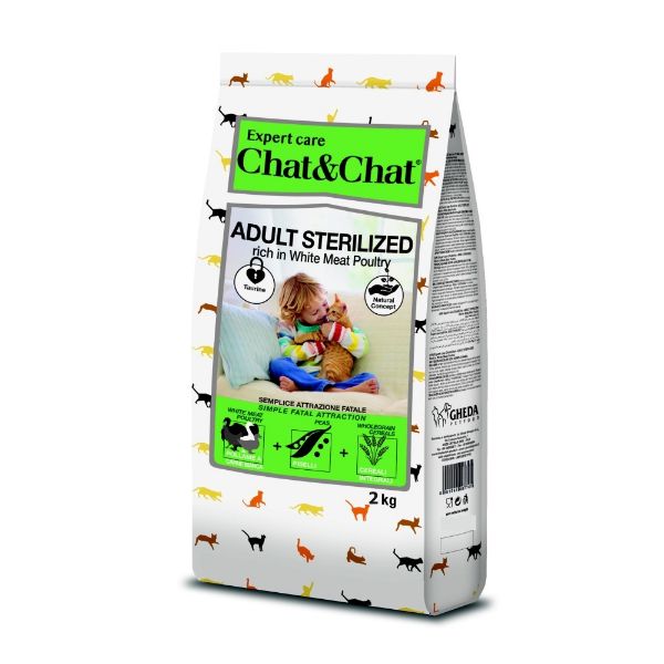 Obrázek Chat & Chat Expert Adult Sterilized s drůbežím masem 2 kg