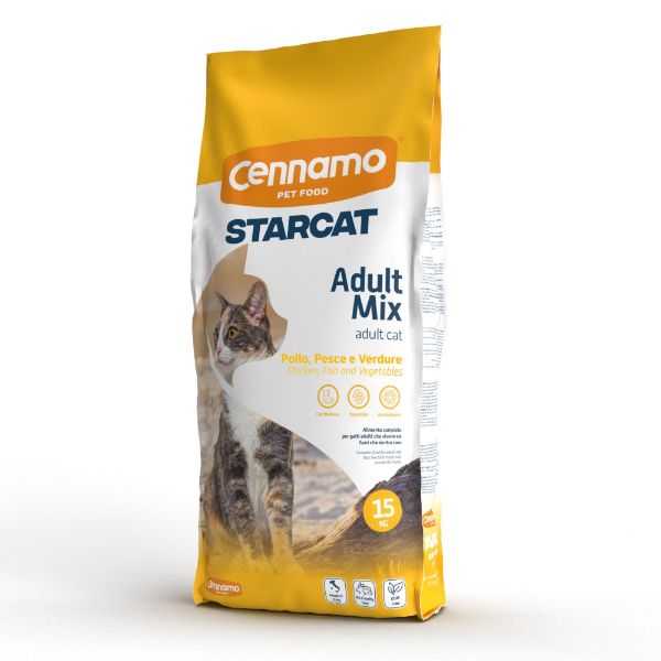 Obrázek PLUTO Star Cat Adult Mix 15 kg
